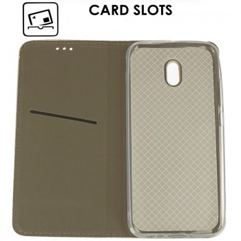 Telone smart magnet atverčiamas dėklas - auksinės spalvos (REDMI 8A) Telone smart magnet atverčiamas dėklas - auksinės spalvos (REDMI 8A)